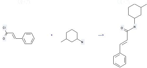 Cyclohexanamine,3-methyl- is used to produce N-(3-Methyl-cyclohexyl)-3-phenyl-acrylamide.